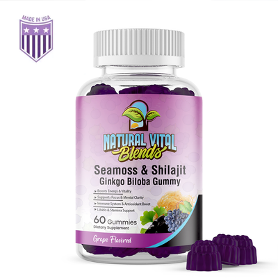 Seamoss & Shilajit Ginkgo Biloba Gummies